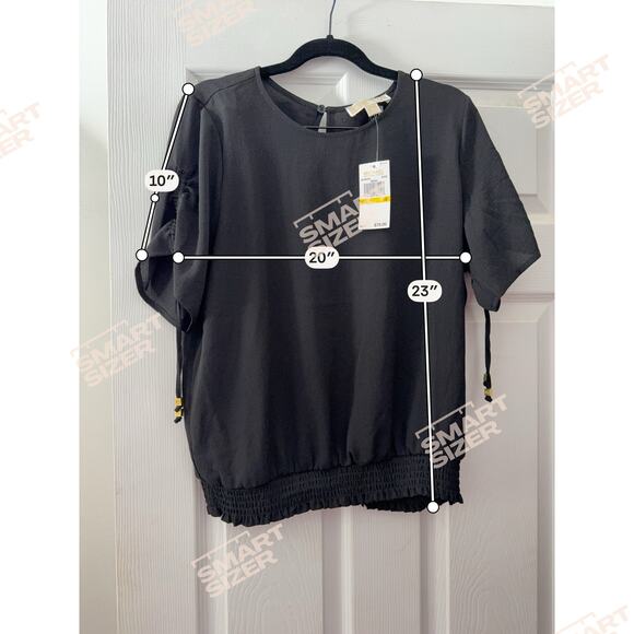 Black Michael Kors Top Size Medium NWT - Picture 4 of 6